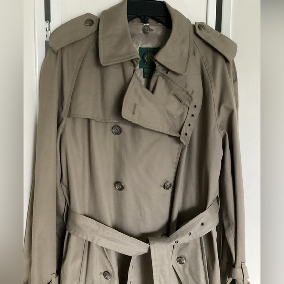 Club Room Other - Trench coat Sz 40 Macy’s CLUB ROOM raincoat wool liner 4 seasons EUC